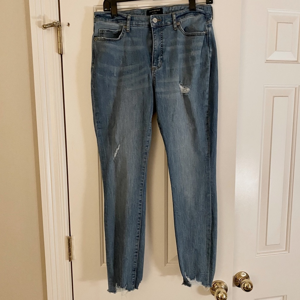 Banana Republic Curvy Skinny Jeans with Raw Hem